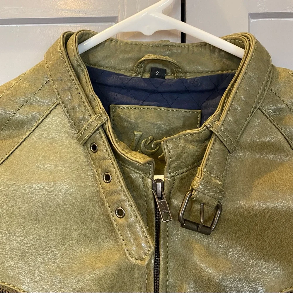 Real leather moto jacket - Picture 2 of 6